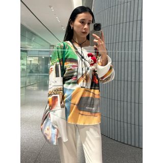 Ameri VINTAGE - AMDRI EMOTIONAL COLLAGE RIB TOPの通販 by symのお店