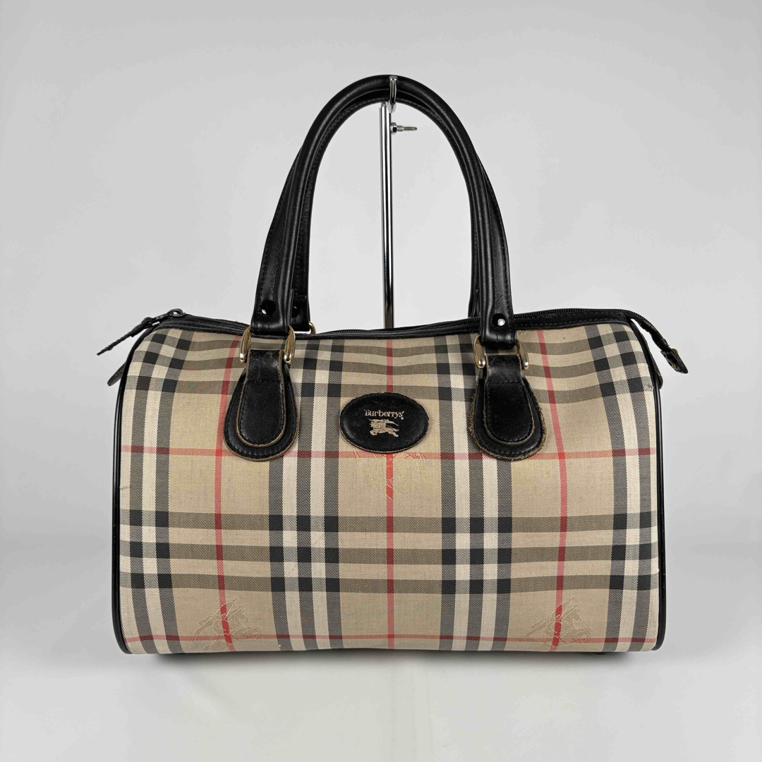 BURBERRY - バーバリー ミニボストンバッグ ノバチェック ハンドバッグ