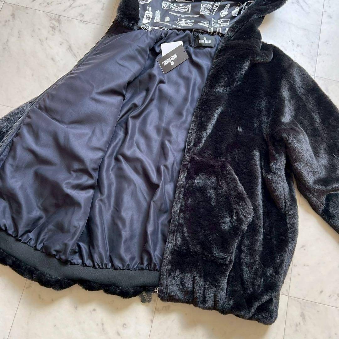 MARY QUANT - タグ付 MARY QUANT ビジューデイジーファーBIGパーカー