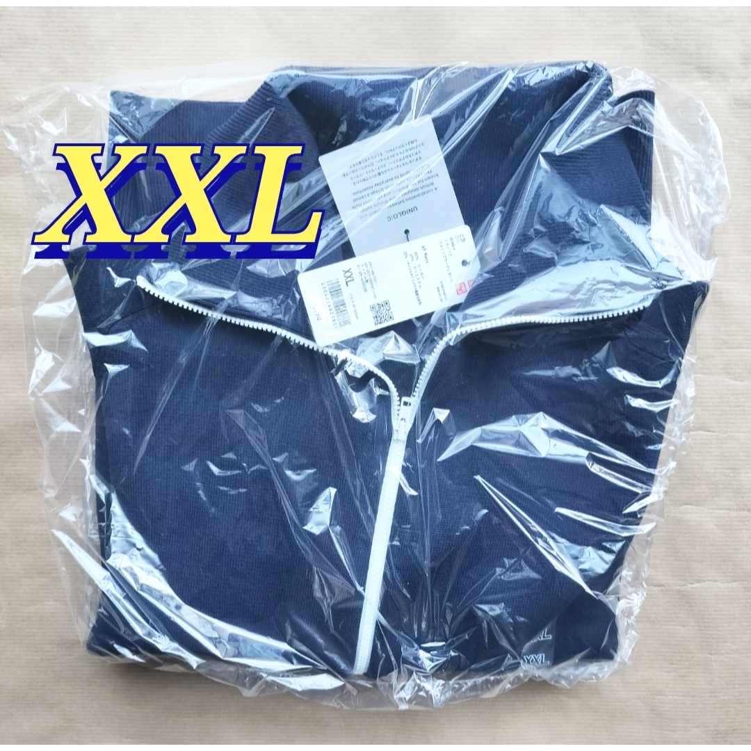 UNIQLO - ミラノリブフルジップカーディガン UNIQLOC ネイビー XXLの