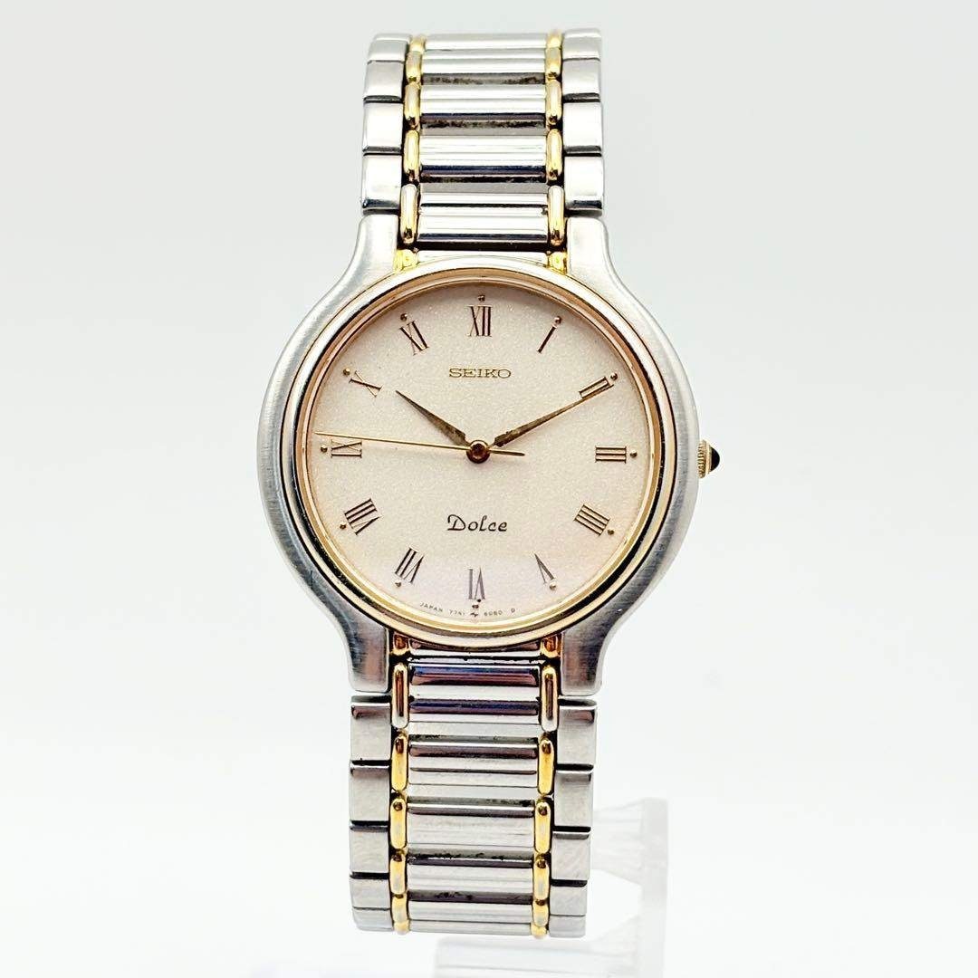SEIKO - 【稼働・新品電池】 SEIKO ドルチェ 腕時計 コンビカラー