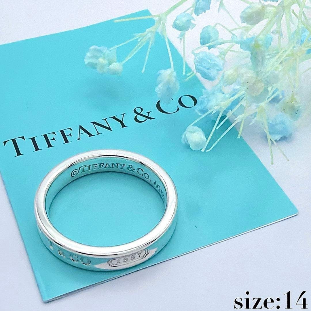 Tiffany & Co. - 極美品 新品仕上げ ティファニー 1837 ナロー リング