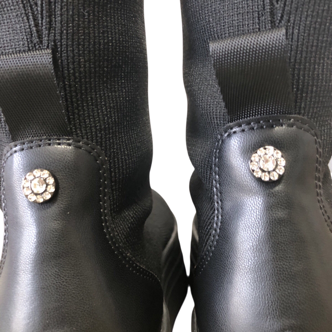 未使用品 +diana 撥水加工 ストレッチニーハイブーツ 黒 23.5の通販 by