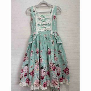 BABY,THE STARS SHINE BRIGHT - 花車刺しゅうジャンパースカート 黒の