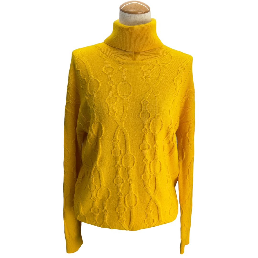 HERMES - エルメス HERMES カシミヤタートルネックニットセーター