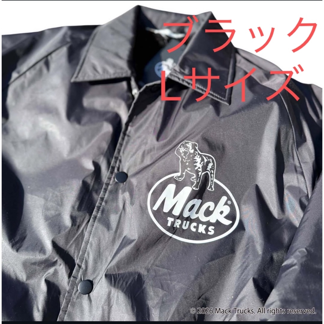 Mack trucks ブラックコーチジャケット マックトラックFJ ブラックの