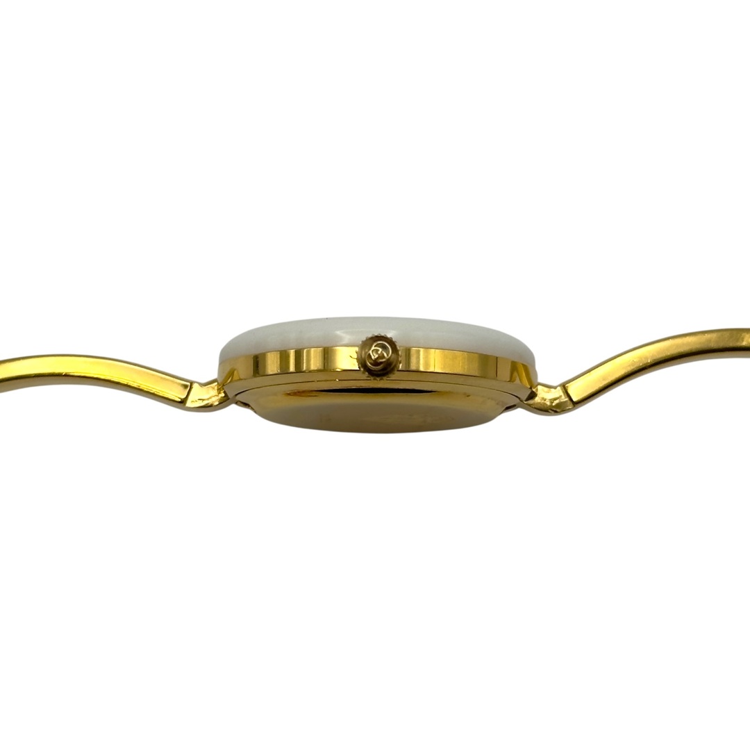 GUCCI - グッチ GUCCI チェンジベゼル 11/12.2 ホワイト 金メッキ