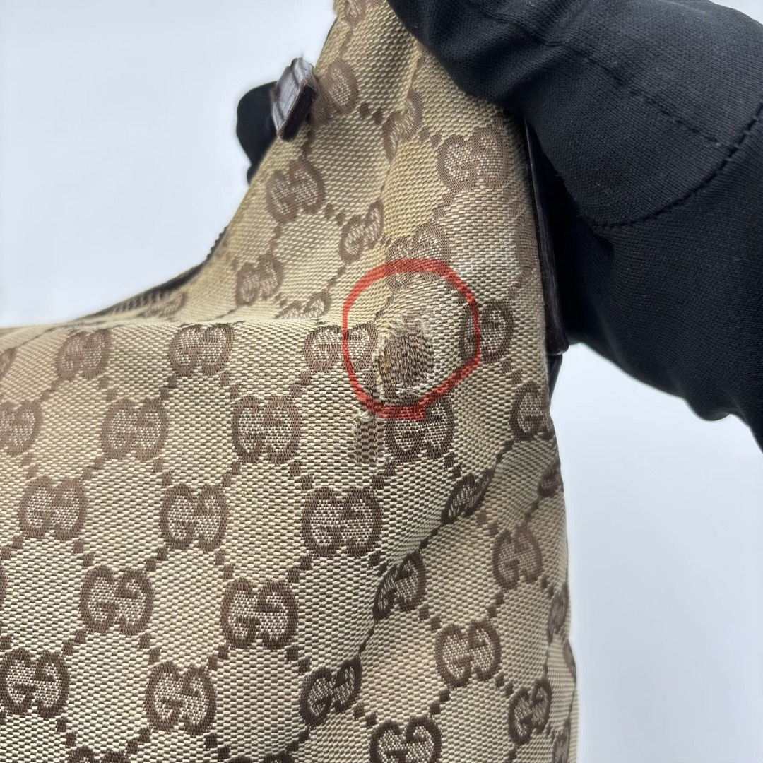 GUCCI - GUCCI グッチ ホースビット GGキャンバス× レザー ワン