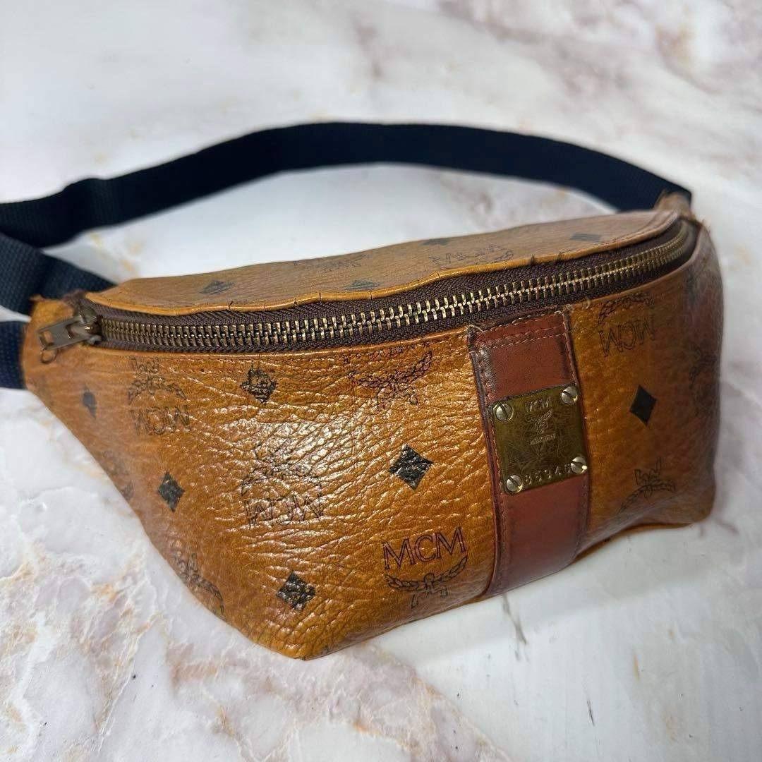 MCM - 希少 大人気 MCM ヴィセトス レザー ウエストポーチ ボディ