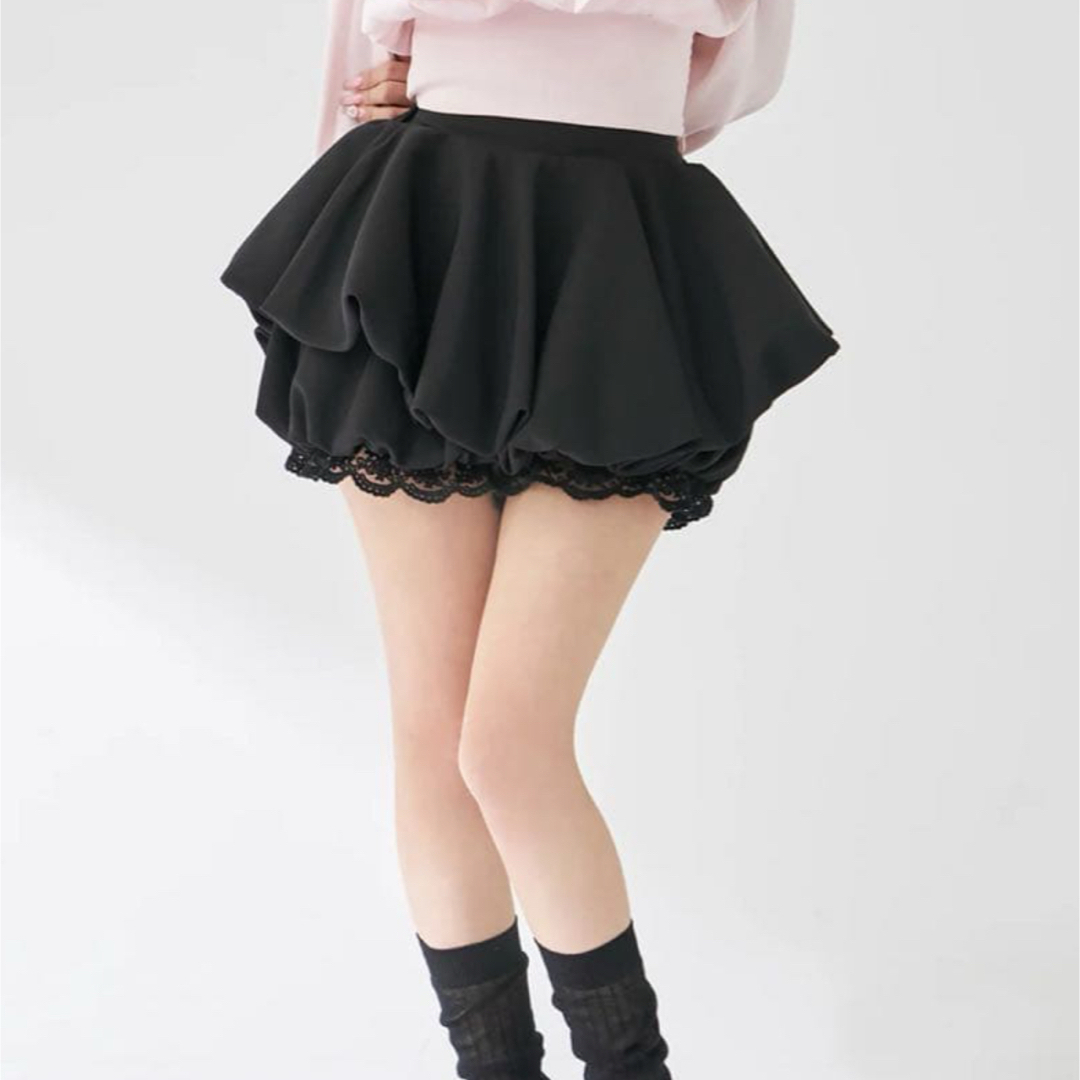 Darich - Darich ボリュームバルーンミニスカート FL ブラックの通販