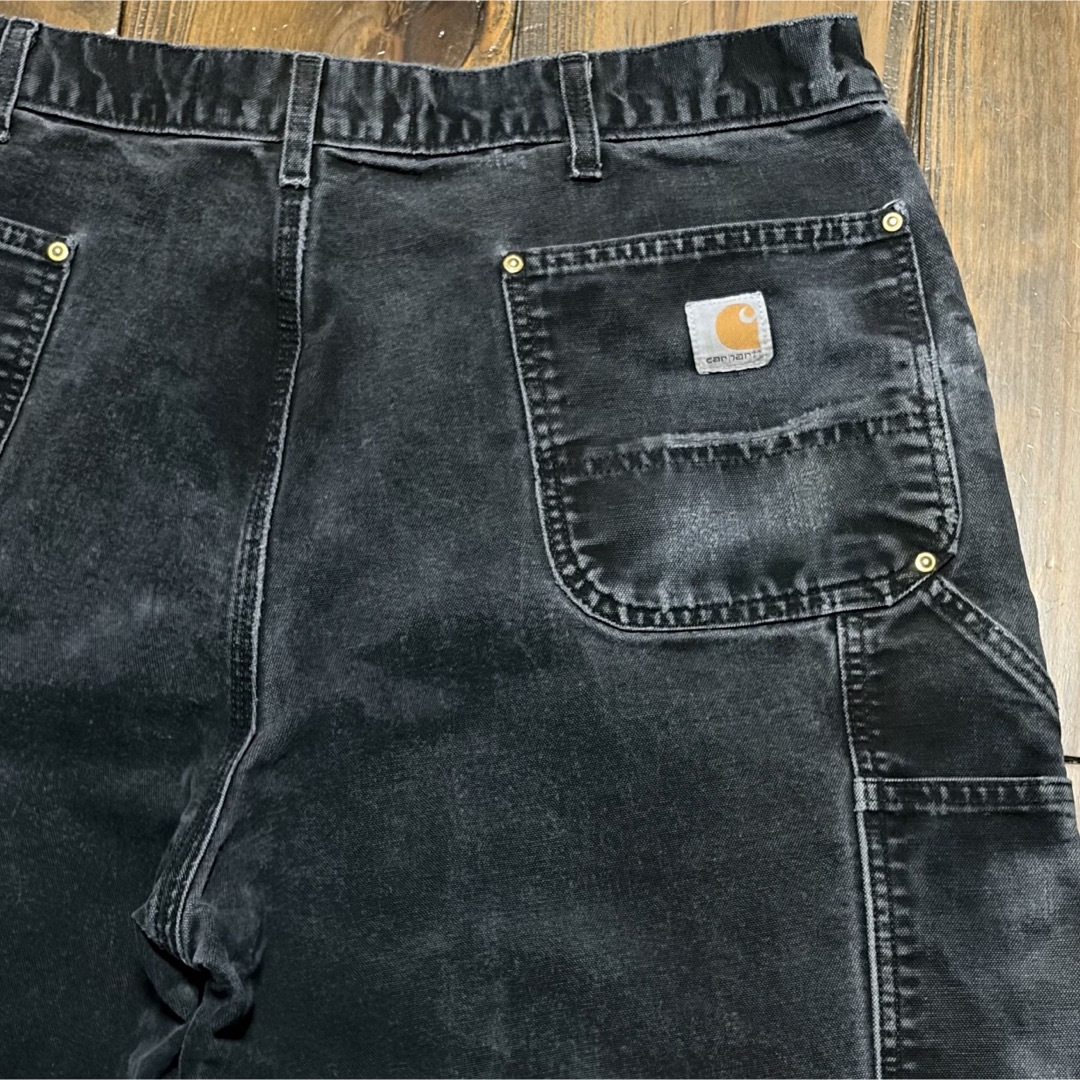 carhartt - Carhartt double knee pantsブラック米国製グッドフェード