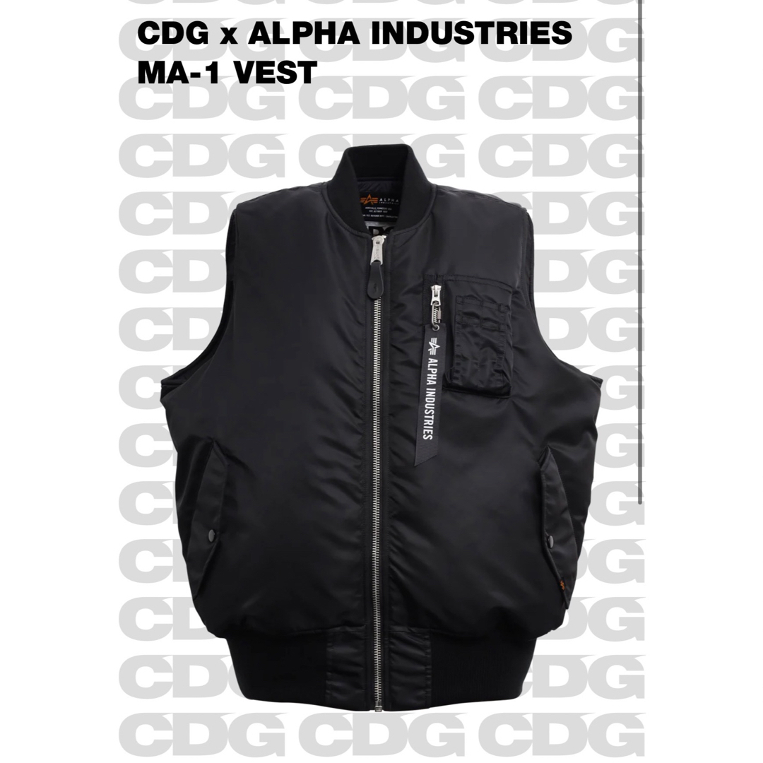 CDG（COMME des GARÇONS） - 25aw CDG xALPHA INDUSTRIES MA-1 VEST S