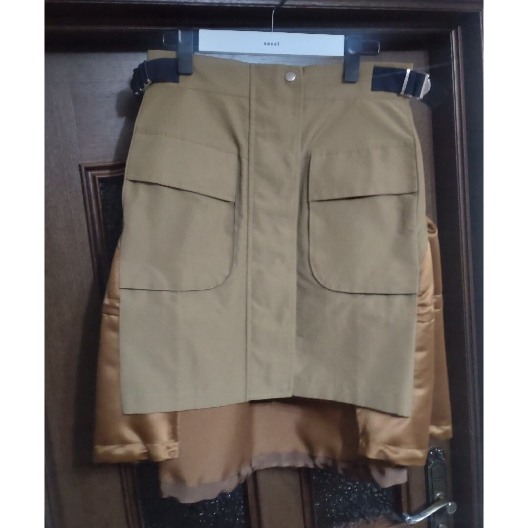 sacai 22SS ドッキングミックスデザインスカート