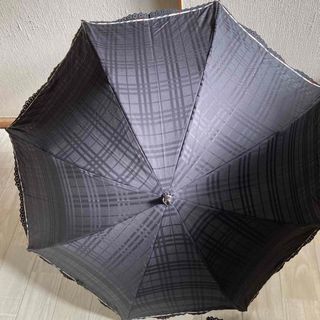 BURBERRY - バーバリー Burberry 折りたたみ 日傘 フリル チェック 訳