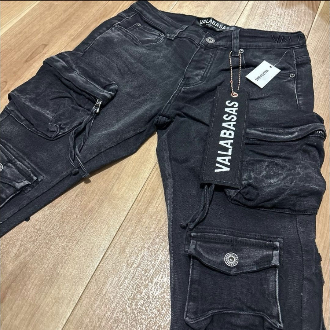 新品未使用】valabasas マルチポケットカーゴデニム29の通販 by