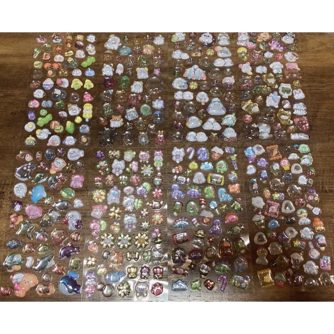 074 ボンボンドロップ系 8枚セット 硬化シール 大量セット まとめ売り