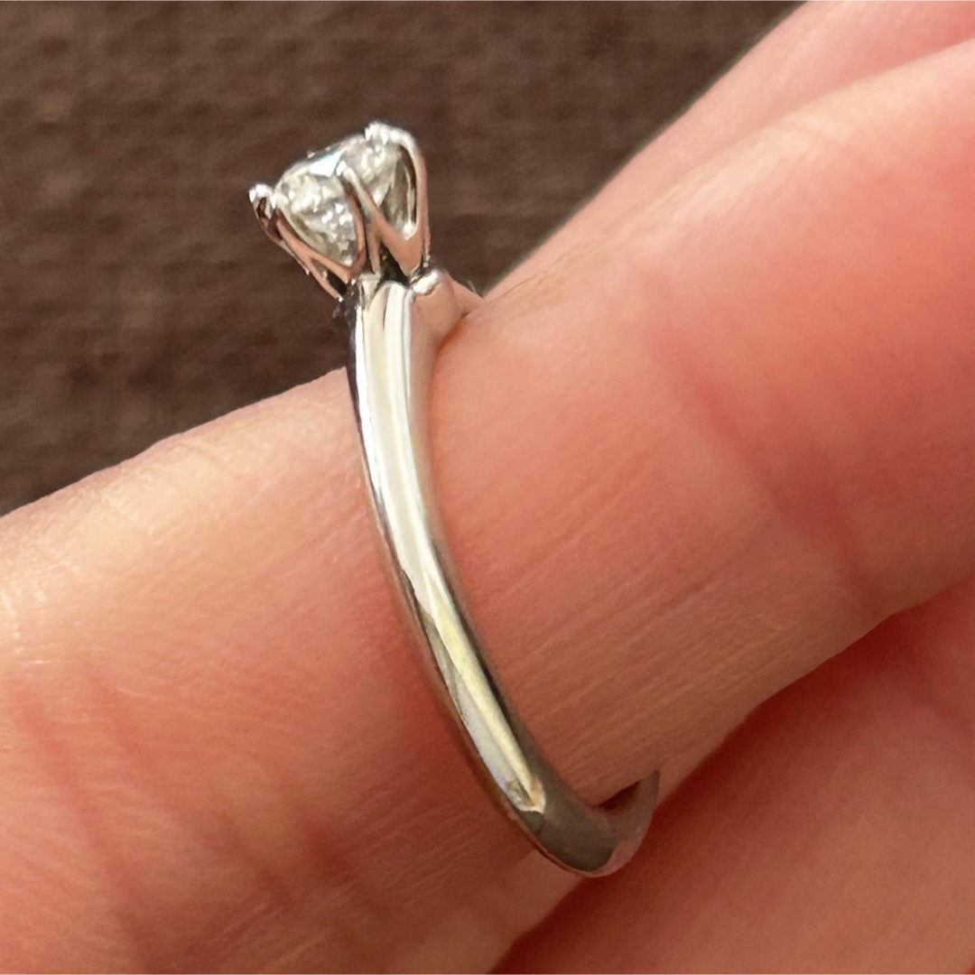 ティファニーセッティング 0.30ct 婚約指輪 エンゲージリング 7号