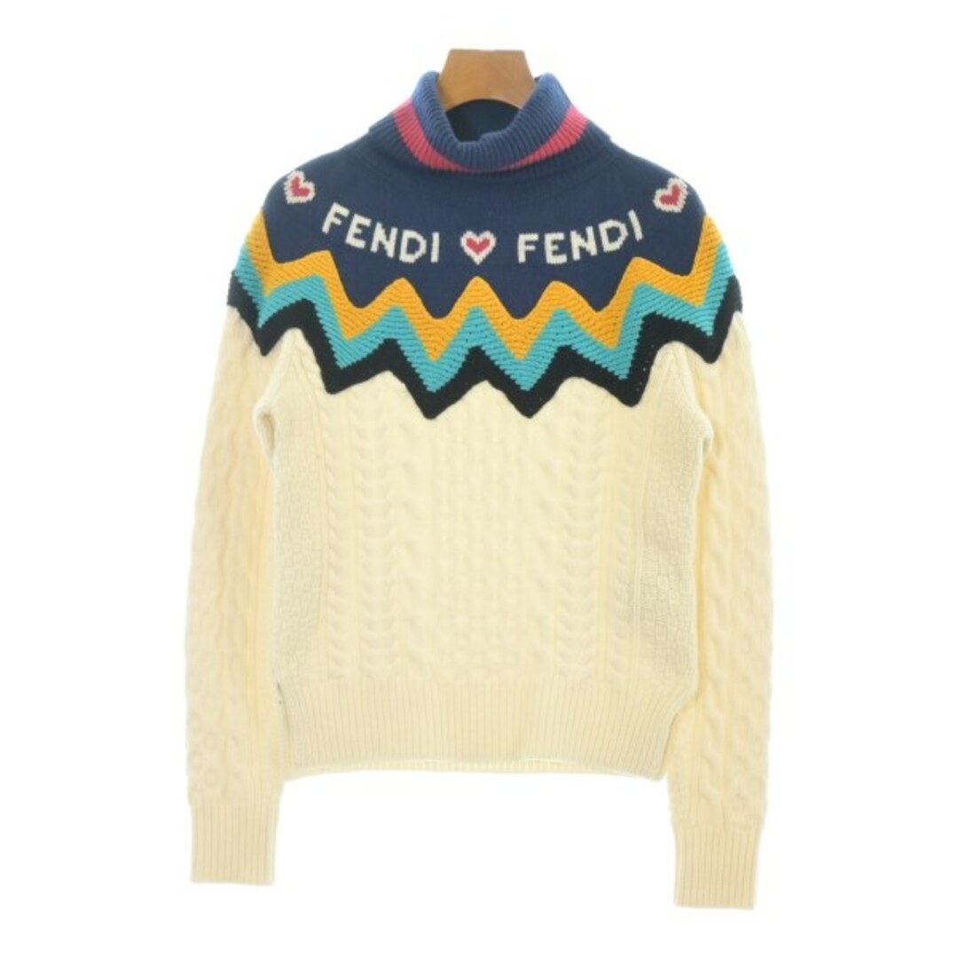 FENDI - FENDI フェンディ ニット・セーター M 白 【古着】【中古