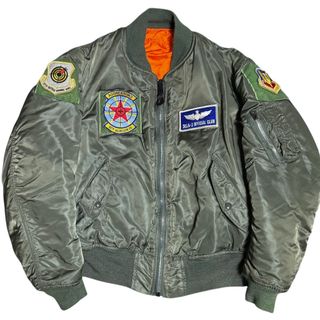 ALPHA INDUSTRIES - ☆超美品☆アルファ90年代 MA―1ゴールド