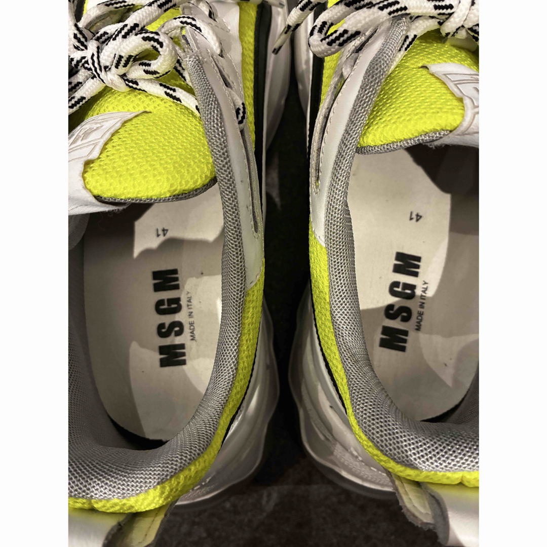美品 正規品MSGMスニーカー EU41 madein ITALYの通販はau PAY