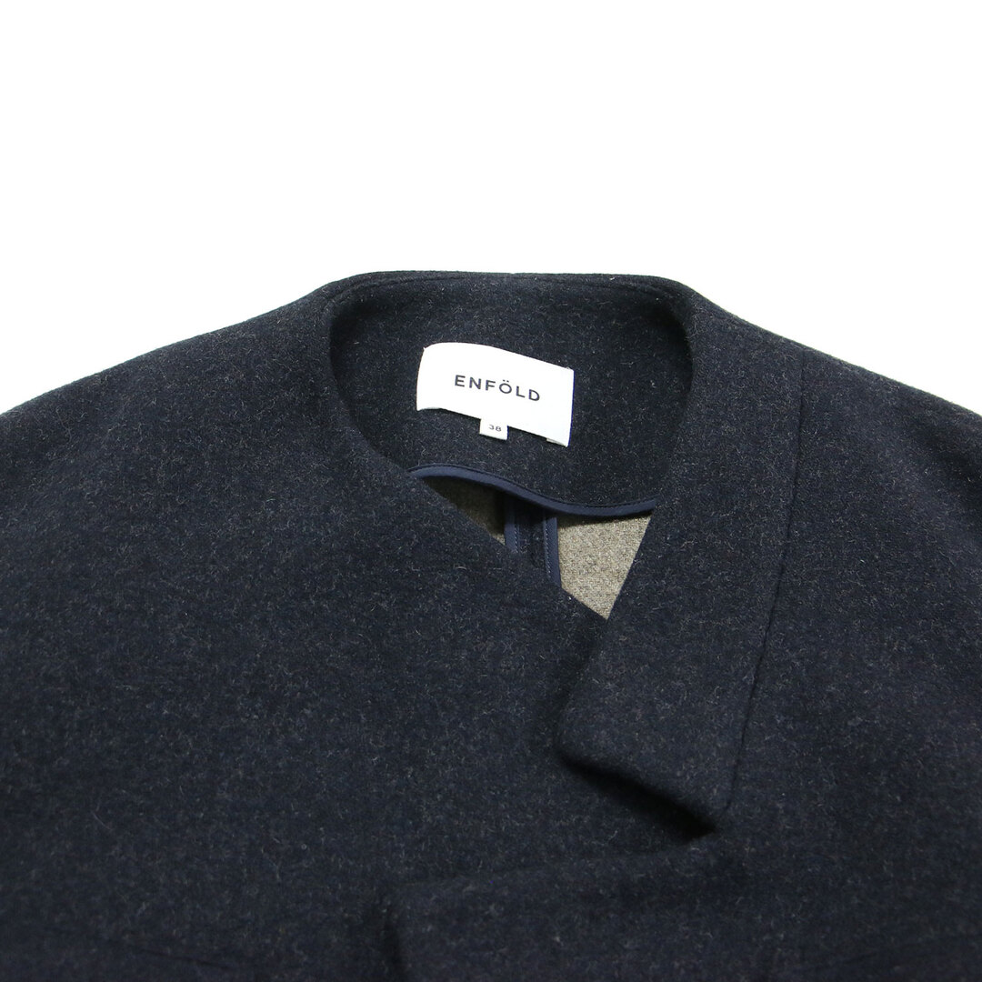 ENFOLD - ENFOLD エンフォルド ジャケット ネイビー 紺 サイズ:38(M