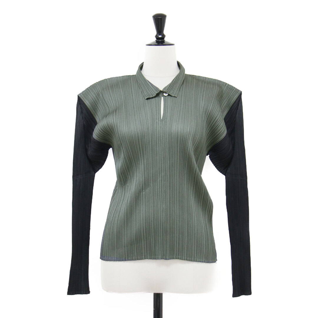 PLEATSPLEASE プリーツプリーズ プルオーバー ブラウス おでかけ 紺