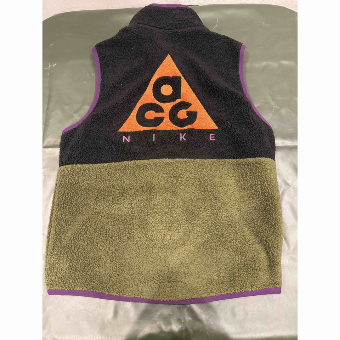 NIKE - 【希少配色】NIKE ACG フリースベスト 黒×紫×緑 L相当 90s