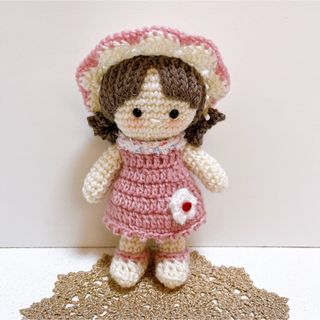 専用】あみぐるみキーホルダー(ハートといちご付き) 専用】あみぐるみ