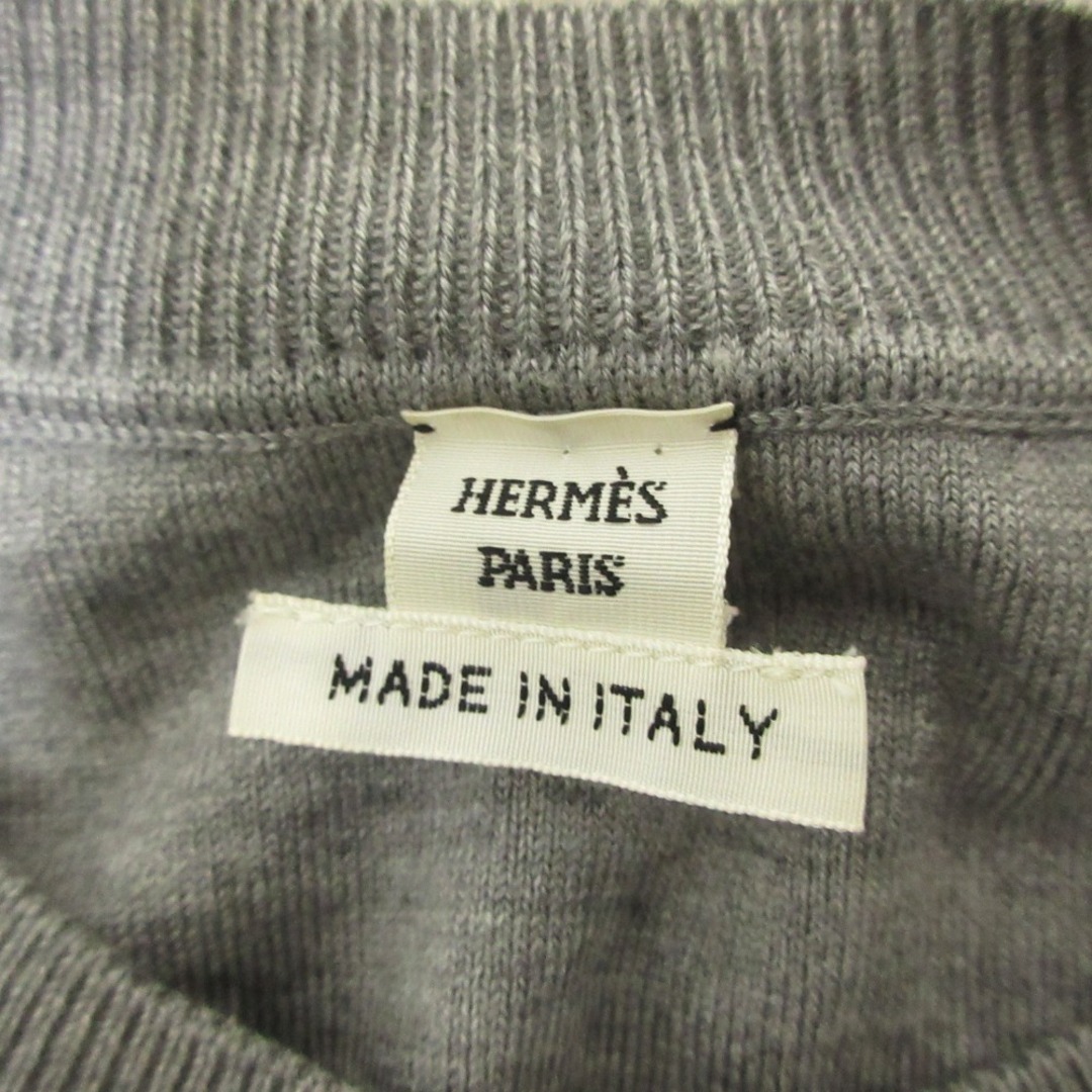 HERMES - 美品 クリーニング済 Hermes エルメス シルクカシミア 膝丈