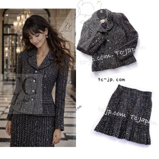CHANEL - 美品 CHANEL シャネル ココマークボタン ツイードジャケット
