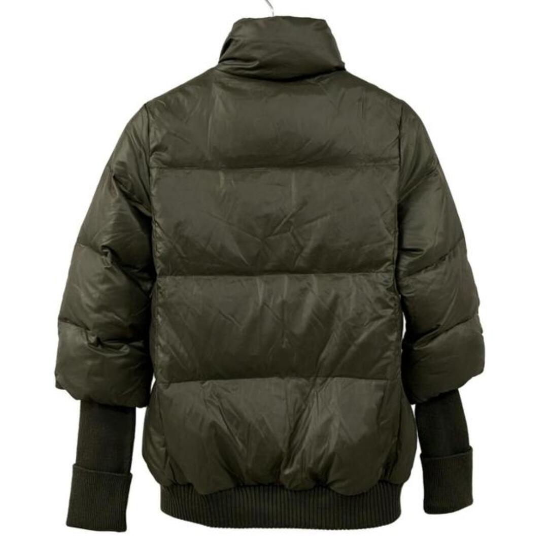 タグ付き】セオリー リアルファー付き ダウンジャケット 緑系 カーキ S