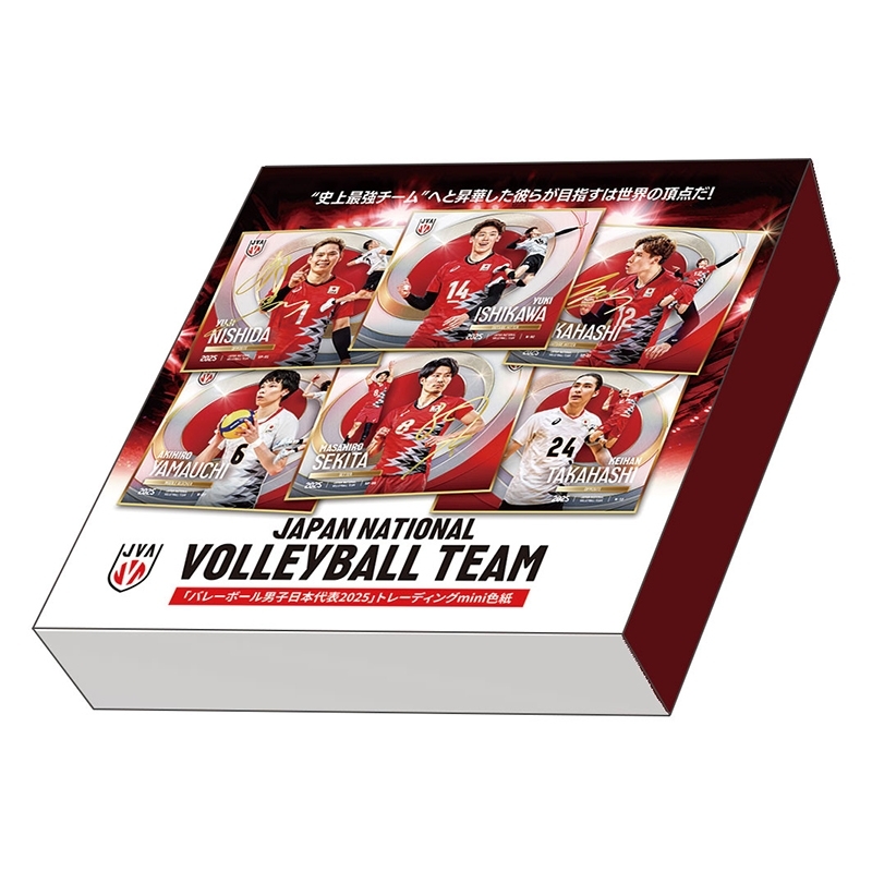 バレーボール男子日本代表2025」トレーディングmini色紙（1BOX
