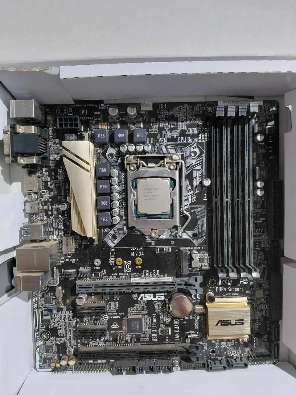 ASUS H170M-PLUS / i5-6600+16GB（OS認証+パネル） ASUS H170M-PLUS