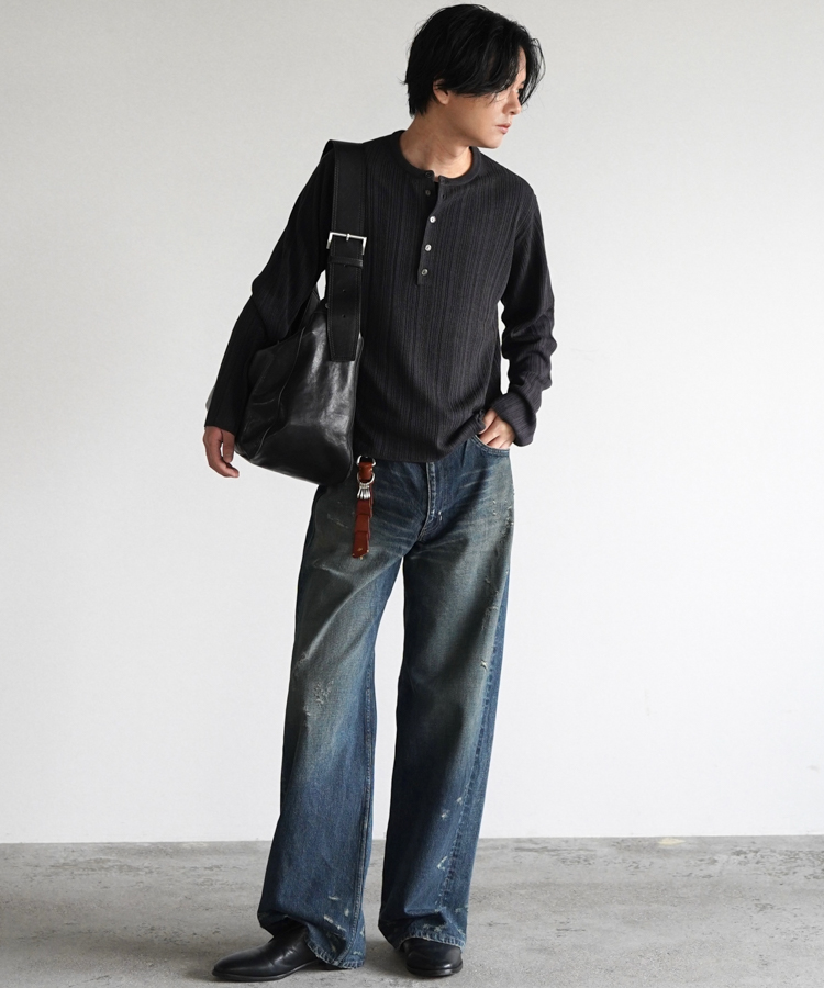 Vis/Li Random Rib Henry Knit / 商品詳細ページ / LIDNM / Llife