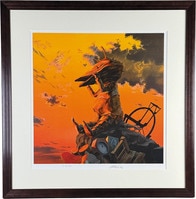 藤ちょこ カラー複製イラスト「狐の嫁入り」