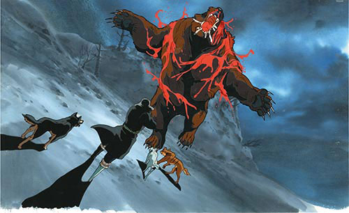 アニメ セル画 銀牙 3枚セット 当時物 Yahoo!オークション - 1円 銀牙