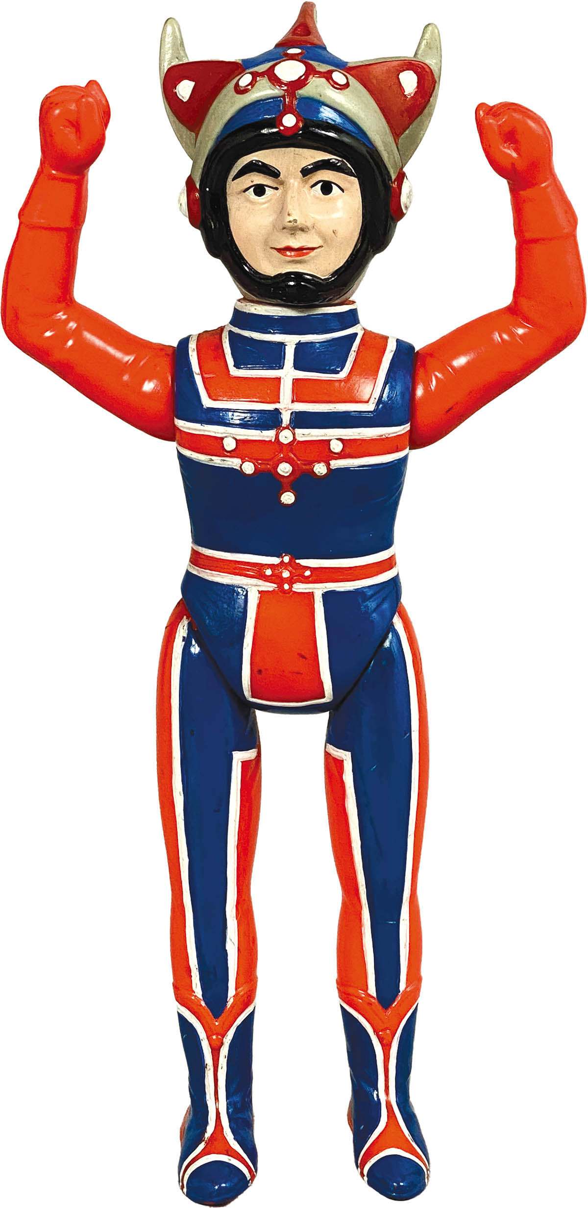 5105] [サンプル版]ブルマァク ウルトラマンタロウとZAT隊員の両面ソフビ