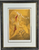 高橋真琴直筆サイン入りカラー複製イラスト「りんごの花咲くころ1977」