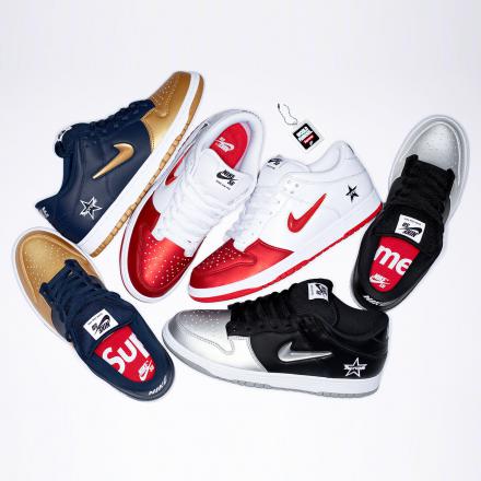 国内9月7日/14日発売予定】シュプリーム × ナイキ SB ダンク ロー 全3