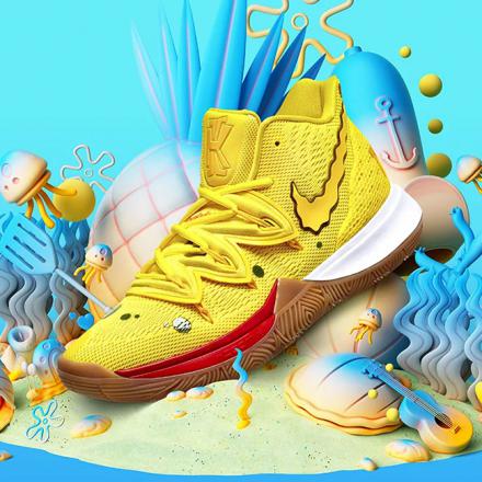 国内9月6日発売予定】 スポンジボブ × ナイキ カイリー 5 EP イエロー