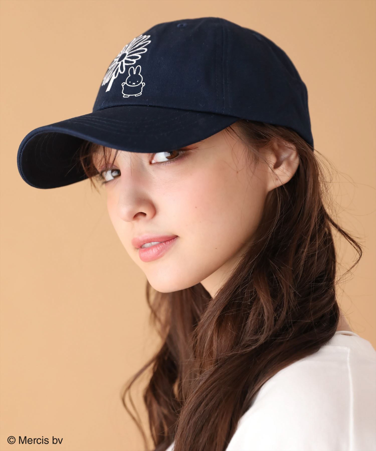 Miffy/フラワー刺繍キャップ/Green Parks（グリーン パークス）の