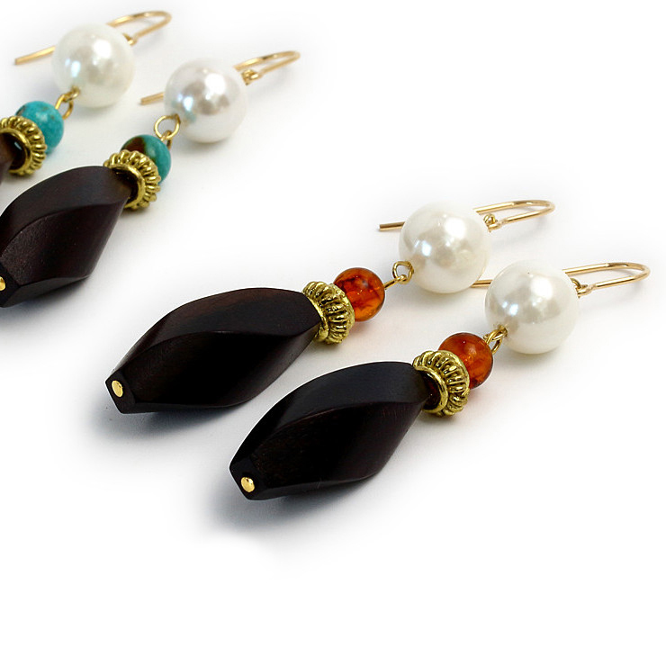 専用ページ】スペクトロライト ピアス、ペンダントトップ、14kgf 貝