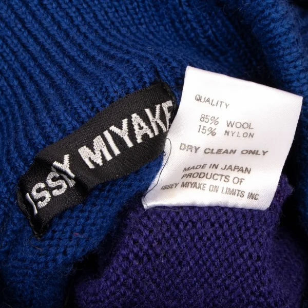 イッセイミヤケメンISSEY MIYAKEMEN ウールナイロン切替モックネック