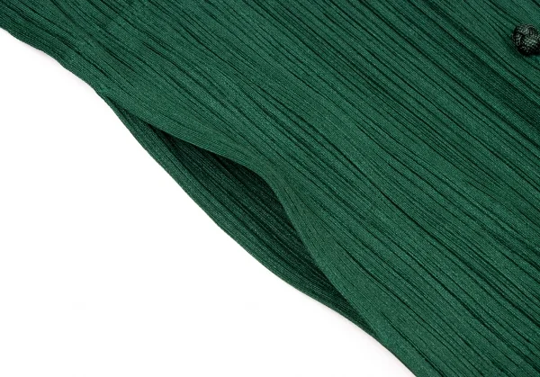 プリーツプリーズPLEATS PLEASE チャイナボタンマオカラーブラウス