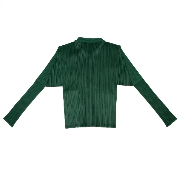 プリーツプリーズPLEATS PLEASE チャイナボタンマオカラーブラウス