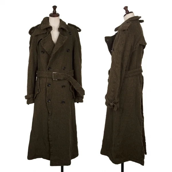 コムコム コムデギャルソンCOMME des GARCONS ウール縮絨トレンチ