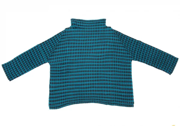 イッセイミヤケ ミーISSEY MIYAKE me チェックプリントストレッチ