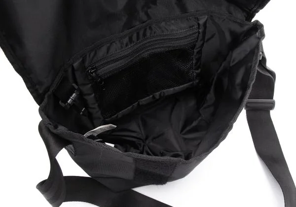 ワイズ×ニューエラY's×NEW ERA ロゴ刺繍フラップショルダーバッグ 黒F