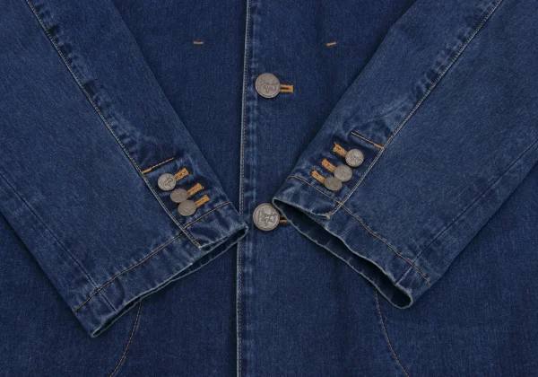 パパスPapas デニムカバーオール インディゴブルー46S (K-161109)