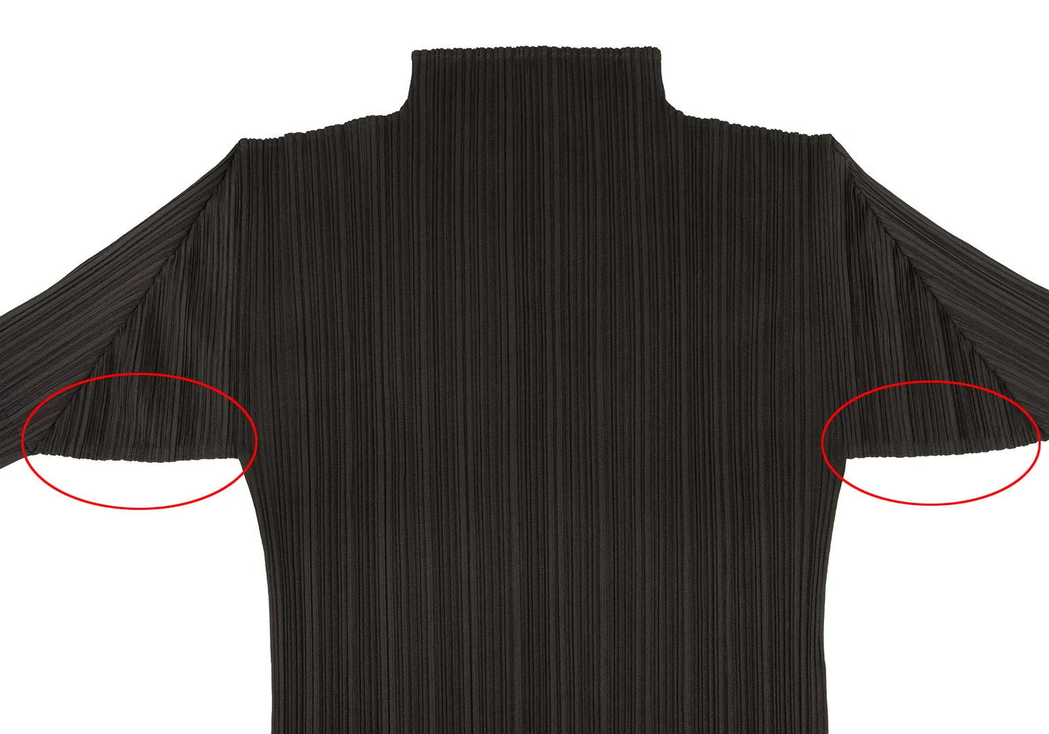 プリーツプリーズPLEATS PLEASE プリーツハイネック長袖カットソー